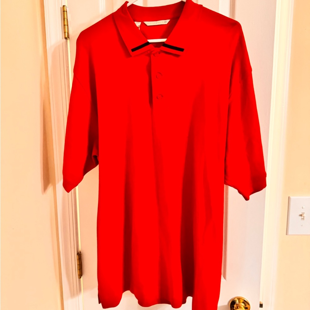 Cutter & Buck Red with black accents on collar and sleeves. Polo Size XL - Picture 5 of 16